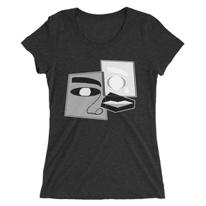 Womens Abstracted Kiss Tee