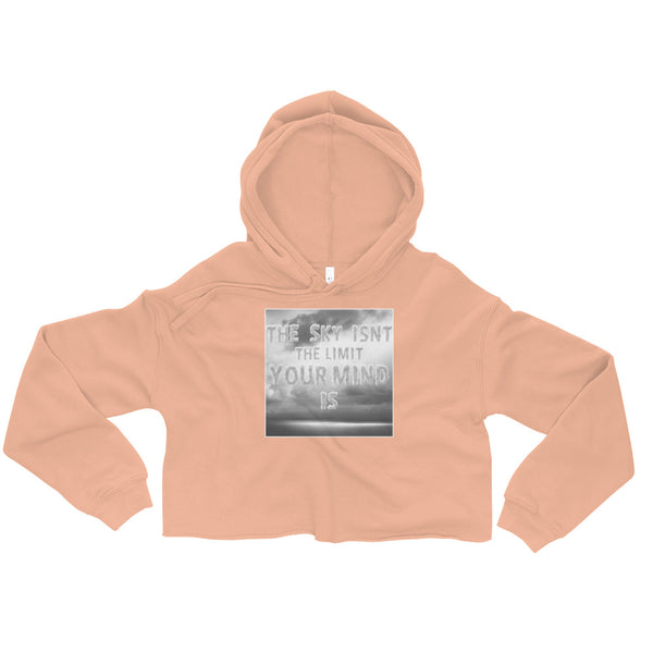 Womens The Sky Isn't the Limit Crop Hoodie - EST81