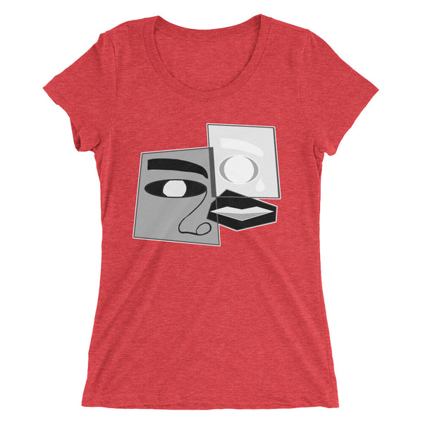 Womens Abstracted Kiss Tee